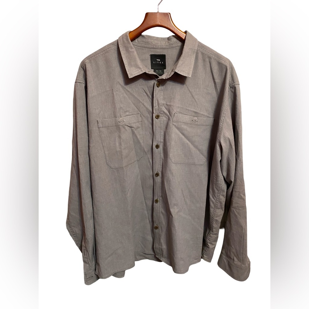 Sitka Gear Men's XXL Ambary Long Sleeve Button Up Hemp Blend